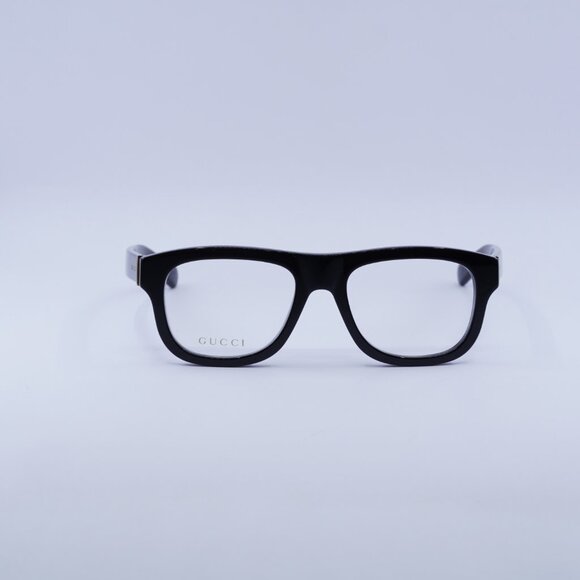Gucci GG1509O 001 Eyeglasses Shiny Black 54mm Square Frame - Picture 2 of 9